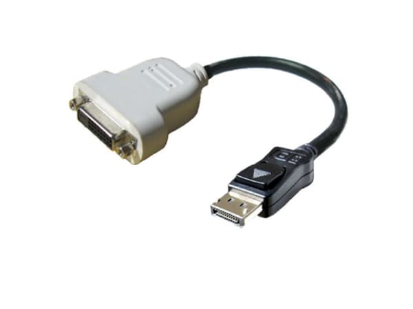 Dell DisplayPort-to-DVI Adapter - DVI-adapter - DisplayPort (hane) till DVI-D (hona) - för Alienware M11; Inspiron 3647, 3847; Latitude E7440; OptiPl