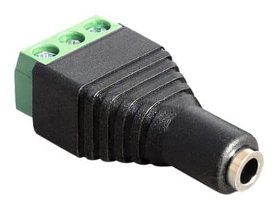 Delock - Kabelterminaler - 3-pins terminalblokk hunn til mini-phone stereo 3.5 mm hunn