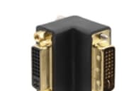 Kramer - DVI-adapter - dobbeltlenke - DVI-I (hann) til DVI-I (hunn) - høyrevinklet kontakt