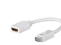 Miniatyrbild 1 av 2: Goobay Mini DVI M - HDMI F, SB, Mini-DVI, HDMI Typ A (Standard), Manlig kontakt, Kvinnlig kontakt, Vit, 1 st