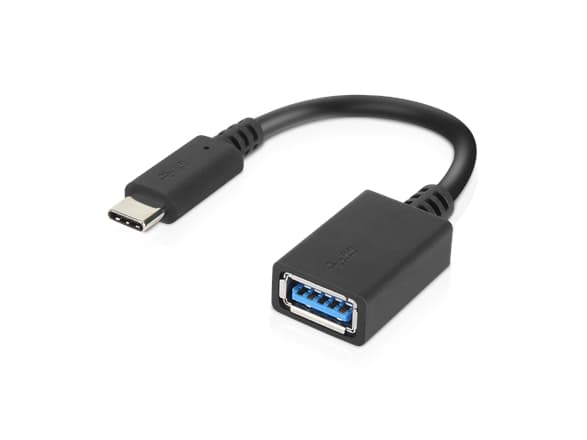 Lenovo - USB-adapter - USB typ A (hona) till 24 pin USB-C (hane) - USB 3.0 - 5 V - 2 A - 14 cm