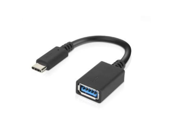 Lenovo - USB-adapter - USB typ A (hona) till 24 pin USB-C (hane) - USB 3.0 - 5 V - 2 A - 14 cm