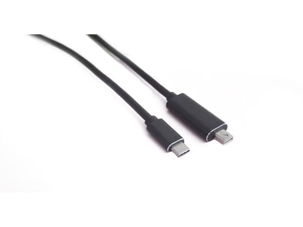 MicroConnect - DisplayPort-kabel - 24 pin USB-C (hann) til Mini DisplayPort (hann) - 3 m - støtte for 4K 60 Hz (3840 x 2160) - svart
