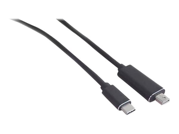 MicroConnect - DisplayPort-kabel - 24 pin USB-C (hann) til Mini DisplayPort (hann) - 3 m - støtte for 4K 60 Hz (3840 x 2160) - svart