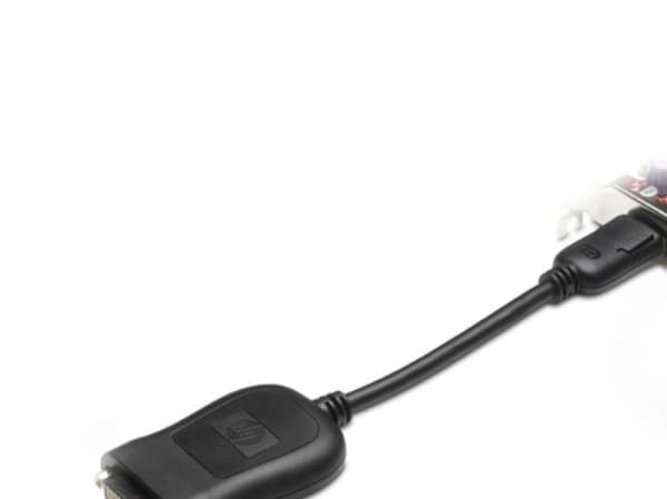HP - DVI-adapter - DisplayPort (hann) til DVI-D (hunn) - svart - for Quadro FX 3800