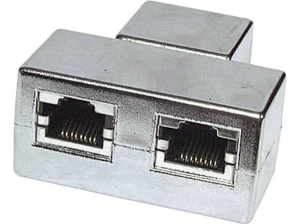 MicroConnect Y-ADAPTER - Nettverksplitter - RJ-45 (hunn) til RJ-45 (hunn) - skjermet