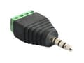 Miniatyrbild 1 av 5: Delock - Audio-adapter - mini-phone stereo 3.5 mm hane till 4 stifts terminalblock hane