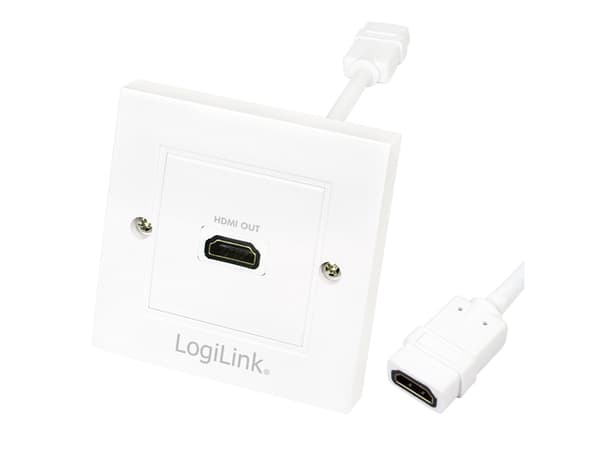 LogiLink AH0014, HDMI Type A (Standard), HDMI Type A (Standard), Hvit