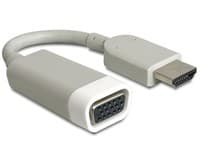 Delock - Video adapter - HD-15 (VGA) hunn til HDMI hann - hvit