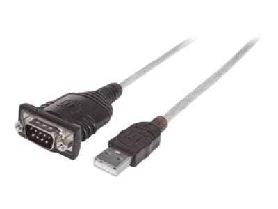 Manhattan 151849, Sort, 1,8 m, USB, Serial/COM/RS232/DB9, Hankjønn, Hankjønn