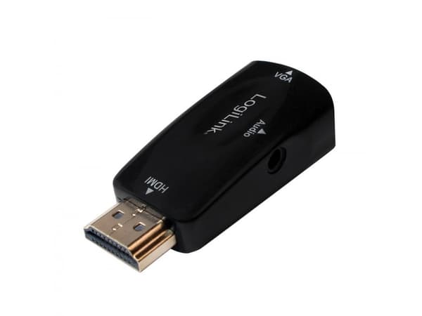 LogiLink CV0107, HDMI, VGA, Sort