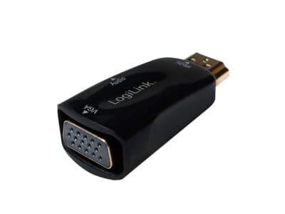 LogiLink CV0107, HDMI, VGA, Sort