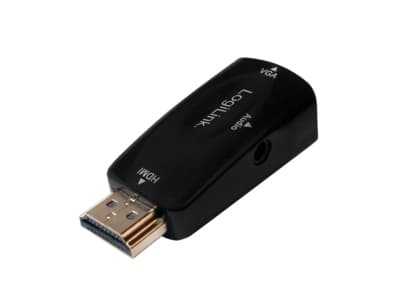 LogiLink CV0107, HDMI, VGA, Sort
