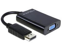 Delock Adapter Displayport male > VGA 15 pin female - DisplayPort-adapter - DisplayPort (hane) till HD-15 (VGA), mini-phone stereo 3.5 mm, Mikro-USB