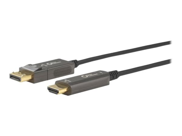 MicroConnect Premium - Adapterkabel - DisplayPort han til HDMI han - 10 m - hybrid kobber/fibertoptik - sort - Aktiivinen optinen kaapeli (AOC), 4K60