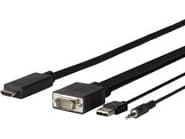 VivoLink Pro - HDMI-kabel - HDMI hann til USB, HD-15 (VGA), mini-phone stereo 3.5 mm hann - 3 m
