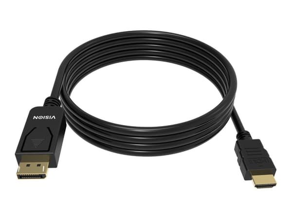 VISION Professional - Adapterkabel - DisplayPort hann til HDMI hann - 1 m - svart - 4K-støtte
