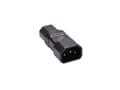 Miniatyrbild 3 av 5: MicroConnect - Adapter för effektkontakt - IEC 60320 C14 till IEC 60320 C15 - 250 V - 15 A - svart