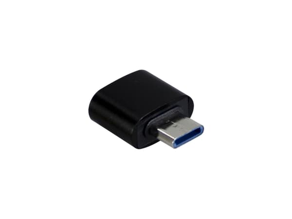 Inter-Tech 88885461, USB Type C, USB Type A, Musta