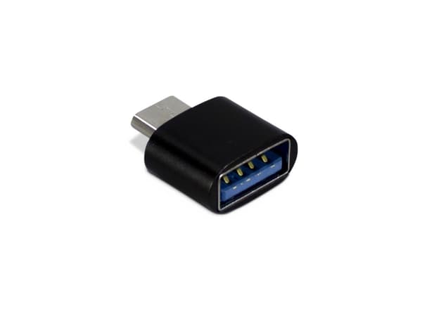 Inter-Tech 88885461, USB Type C, USB Type A, Musta