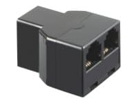 MicroConnect - Telefonadapter - RJ-11 (hun) til RJ-11 (hun) - sorter