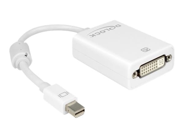 DeLOCK Adapter mini Displayport / DVI FM, 0,18 m, Mini DisplayPort, DVI, Uros, Naaras, Valkoinen