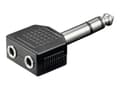 Miniatyrbild 3 av 5: MicroConnect - Audio-adapter - mini-phone stereo 3.5 mm hona till stereojack hane