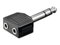 Miniatyrbild 1 av 5: MicroConnect - Audio-adapter - mini-phone stereo 3.5 mm hona till stereojack hane