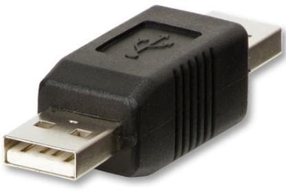 Lindy 71229 kabelomvandlare (hane/hona) USB A Svart