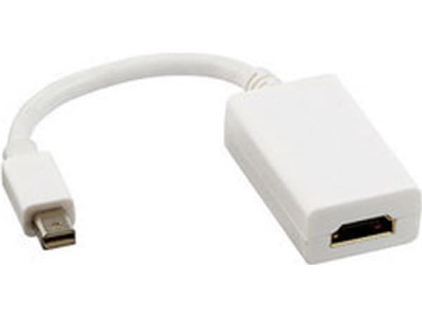 Lindy - Video adapter - Mini DisplayPort hann til HDMI hunn - 20 cm - hvit
