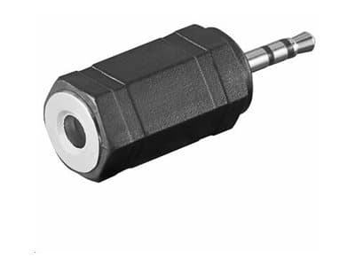 MicroConnect - Lyd adapter - stereo mini jack (hun) til stereomikrostik (han) Adapter 2.5mm - 3.5mm M-F Stereo