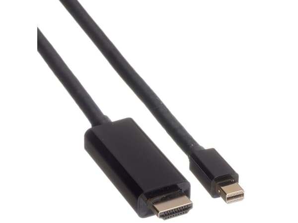 ROLINE 11.04.5795, 1 m, Mini DisplayPort, Hankoppling, Hankoppling, Rak, Rak