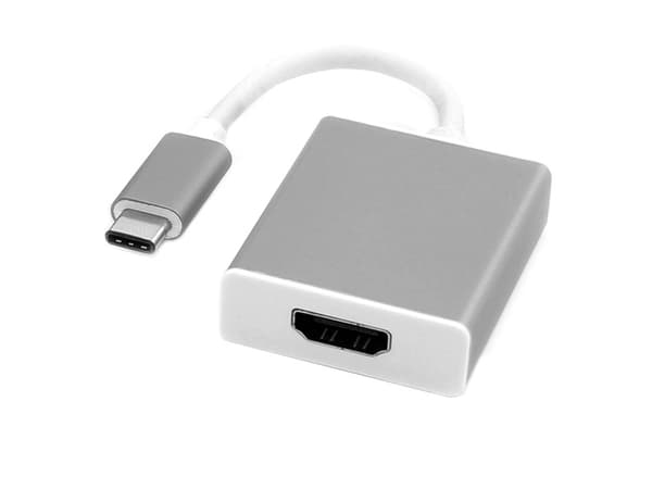 ROLINE 12.03.3210, 0,1 m, USB Typ-C, HDMI Typ A (standard), hane, hona, rakt