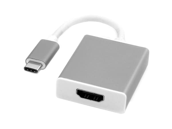 ROLINE 12.03.3210, 0,1 m, USB Typ-C, HDMI Typ A (standard), hane, hona, rakt