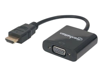 Manhattan 151467, 0,3 m, HDMI Type A (Standard), VGA (D-Sub), Hankjønn, Hunkjønn, Rett