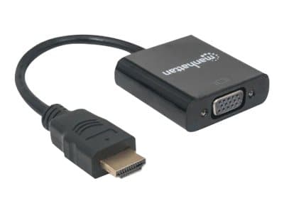 Manhattan 151467, 0,3 m, HDMI Type A (Standard), VGA (D-Sub), Hankjønn, Hunkjønn, Rett