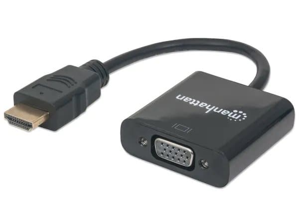 Manhattan 151467, 0,3 m, HDMI Type A (Standard), VGA (D-Sub), Hankjønn, Hunkjønn, Rett