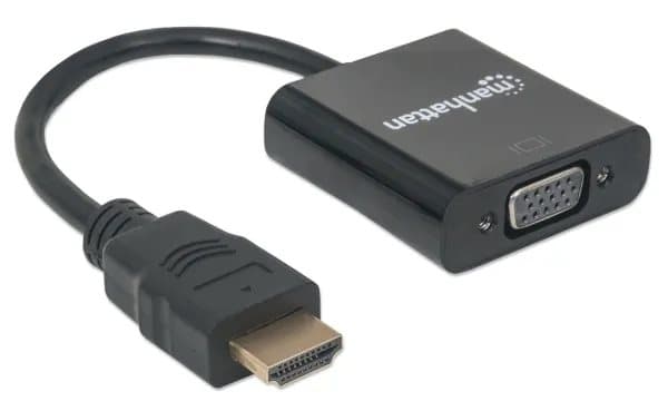 Manhattan 151467, 0,3 m, HDMI Type A (Standard), VGA (D-Sub), Hankjønn, Hunkjønn, Rett