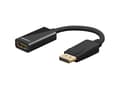 Miniatyrbild 4 av 5: Goobay DisplayPort/HDMI, 0,1 m, HDMI Typ A (Standard), DisplayPort, hane, hona, svart