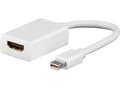 Miniatyrbild 3 av 5: Goobay Mini DP / HDMI-adapter, Mini DisplayPort, HDMI typ A (standard), manlig kontakt, kvinnlig kontakt, vit