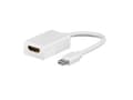 Miniatyrbild 1 av 5: Goobay Mini DP / HDMI-adapter, Mini DisplayPort, HDMI typ A (standard), manlig kontakt, kvinnlig kontakt, vit