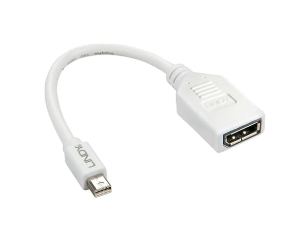 Lindy 41021 DisplayPort-kabel 0,15 m Mini DisplayPort Hvit