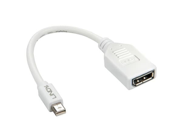 Lindy 41021 DisplayPort-kabel 0,15 m Mini DisplayPort Hvit