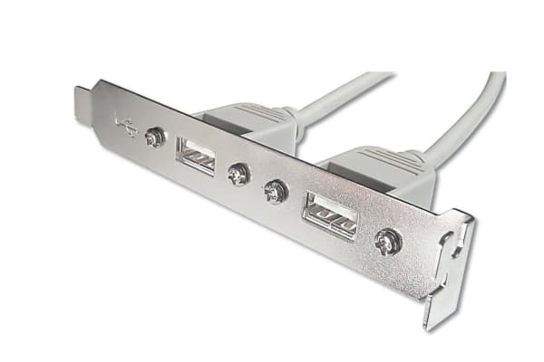 ASSMANN - USB-panel - 5 pin i linje (hunn) til USB (hunn) - 25 cm - beige