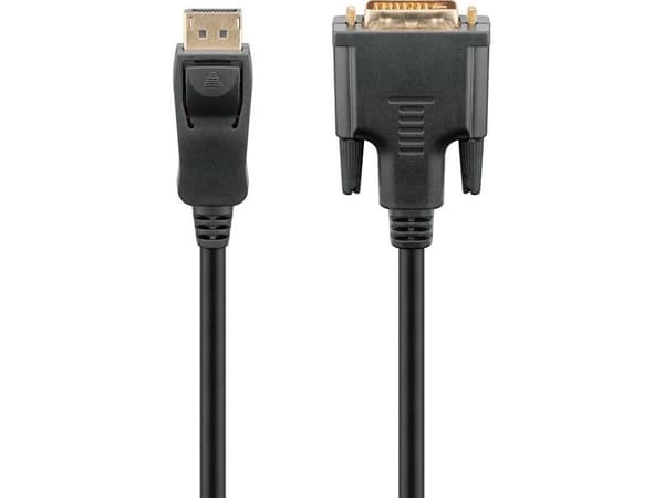 Goobay 51960, 1 m, DisplayPort, DVI-D, Hankjønn, Hunkjønn, Rett