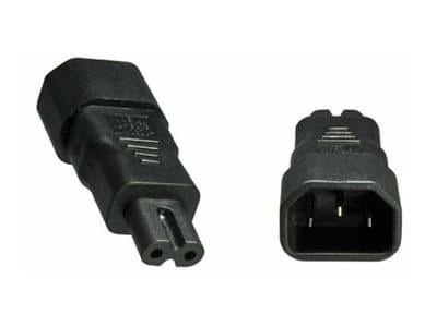 MicroConnect - Virtalähdesovitin - IEC 60320 C7 - IEC 60320 C14 - IEC 60320 C14