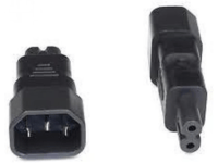 MicroConnect - Virtalähdesovitin - IEC 60320 C7 - IEC 60320 C14 - IEC 60320 C14