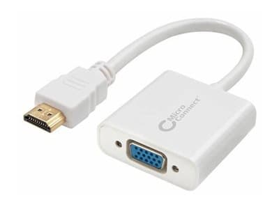 MicroConnect - Videomuuntaja - HDMI - VGA - hvid - hvid