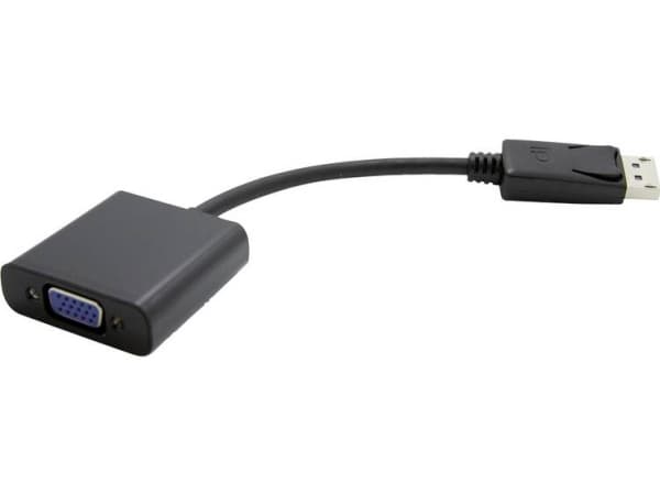 Value 12.99.3135, 150 m, VGA (D-Sub), DisplayPort, Hankoppling, Honkoppling, Svart
