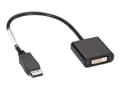 Miniatyrbilde 1 av 2: Black Box DisplayPort to DVI-D Adapter - DisplayPort-adapter - DisplayPort (hann) til DVI-D (hunn) - 30.48 cm - svart